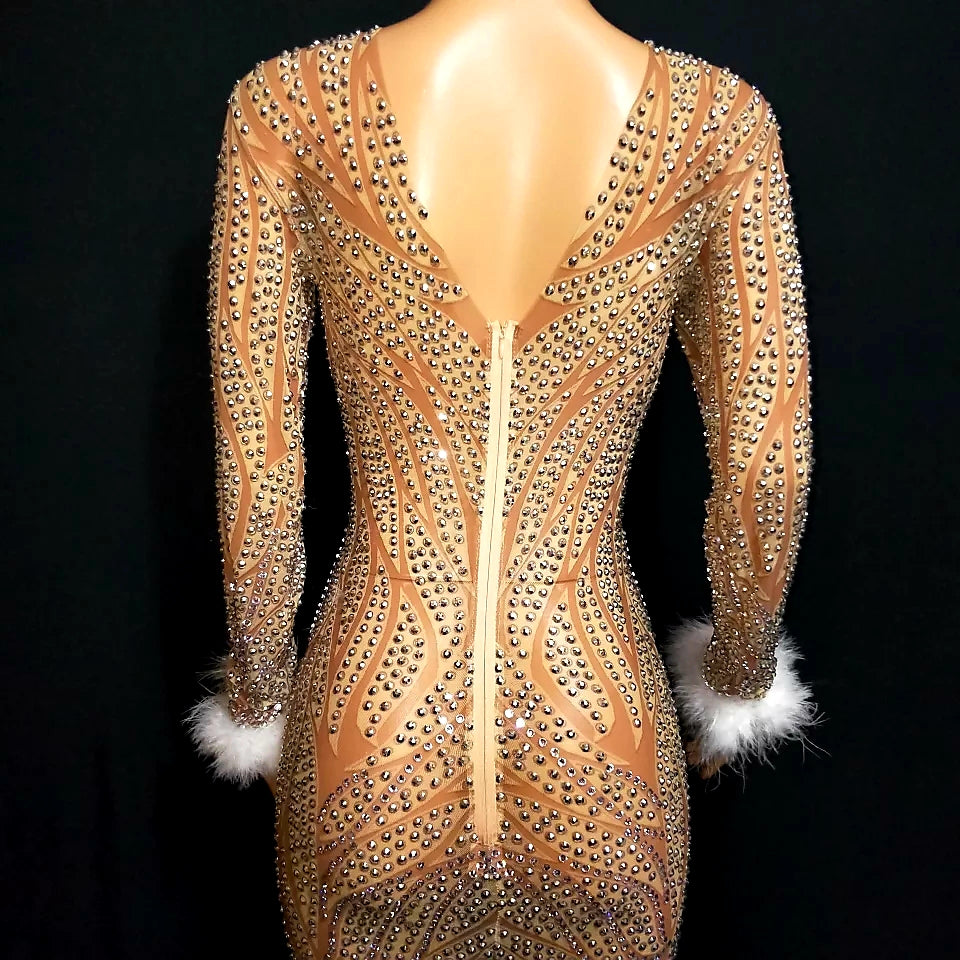 Fantasia trimmed in Feathers
