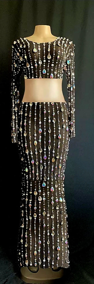 Diana covered in Diamonds - Black