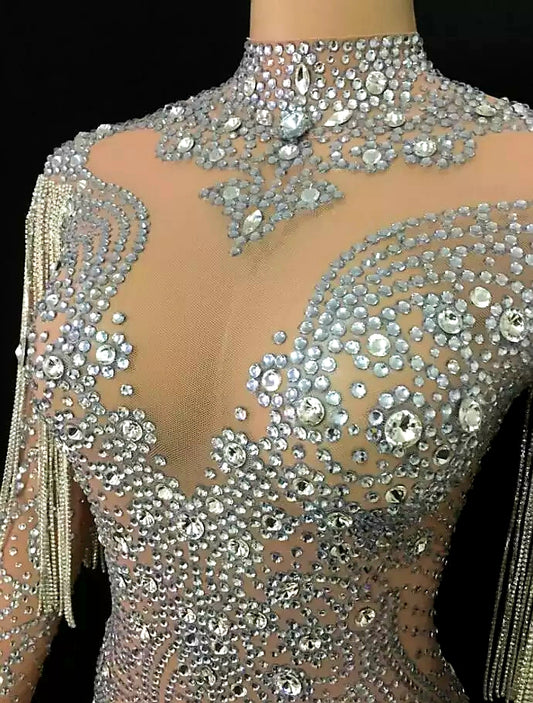 Saint with Rhinestone Trim