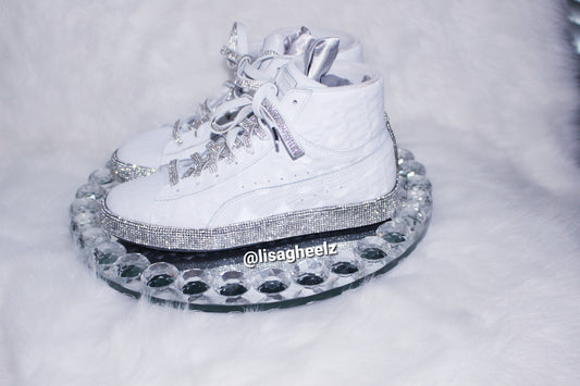 Lacy Rhinestone Sneakers