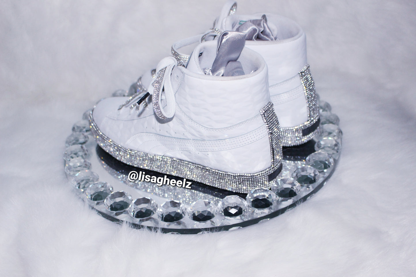 Lacy Rhinestone Sneakers