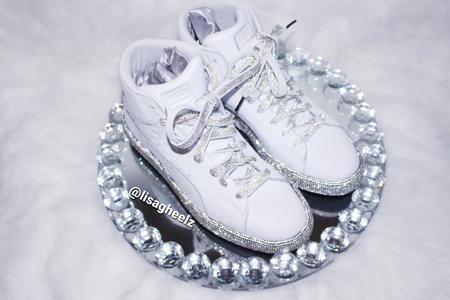 Lacy Rhinestone Sneakers