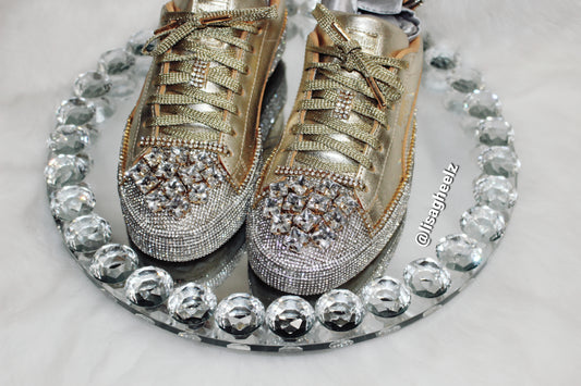 Lacy Gem Rhinestone Sneakers