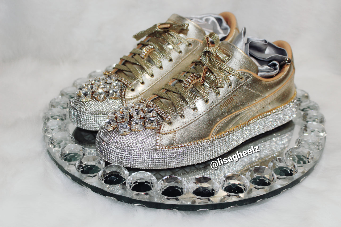 Lacy Gem Rhinestone Sneakers