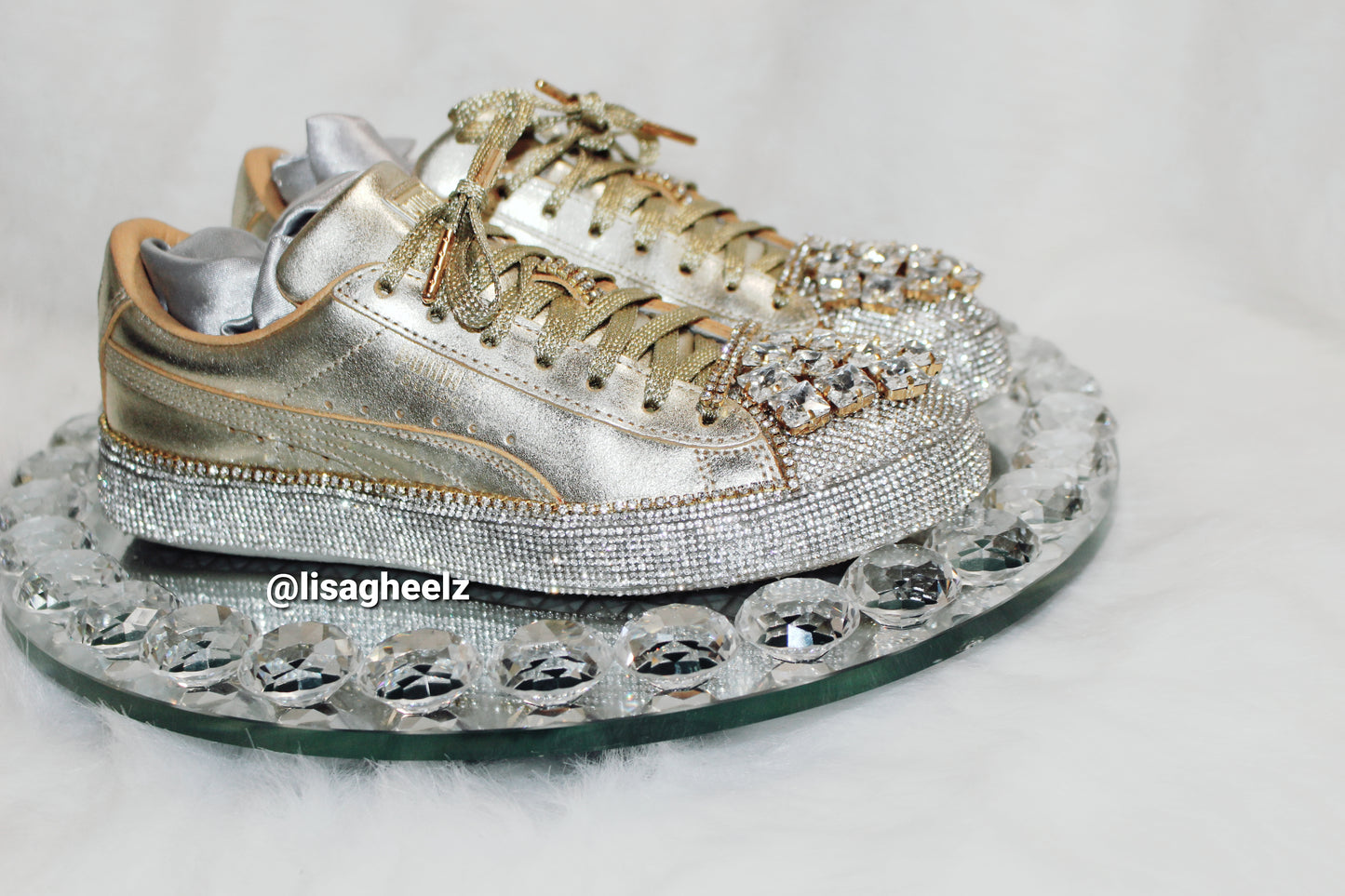 Lacy Gem Rhinestone Sneakers