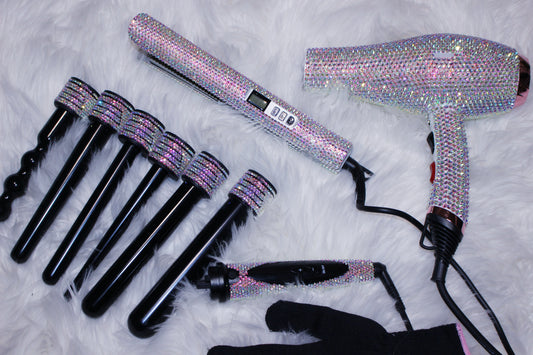 Diamond Hair Tools Bundle Deal - AB Crystals