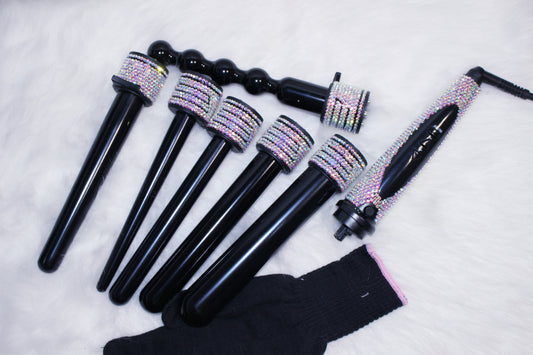 Diamond Curling Wand - AB Crystals