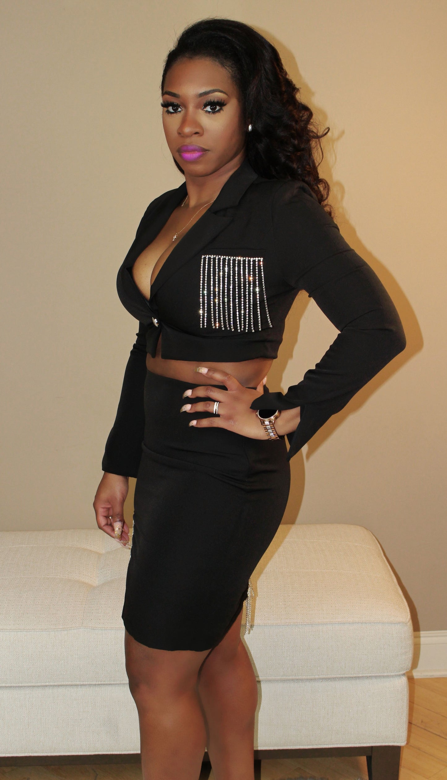 Bebe Bella Suit - Black