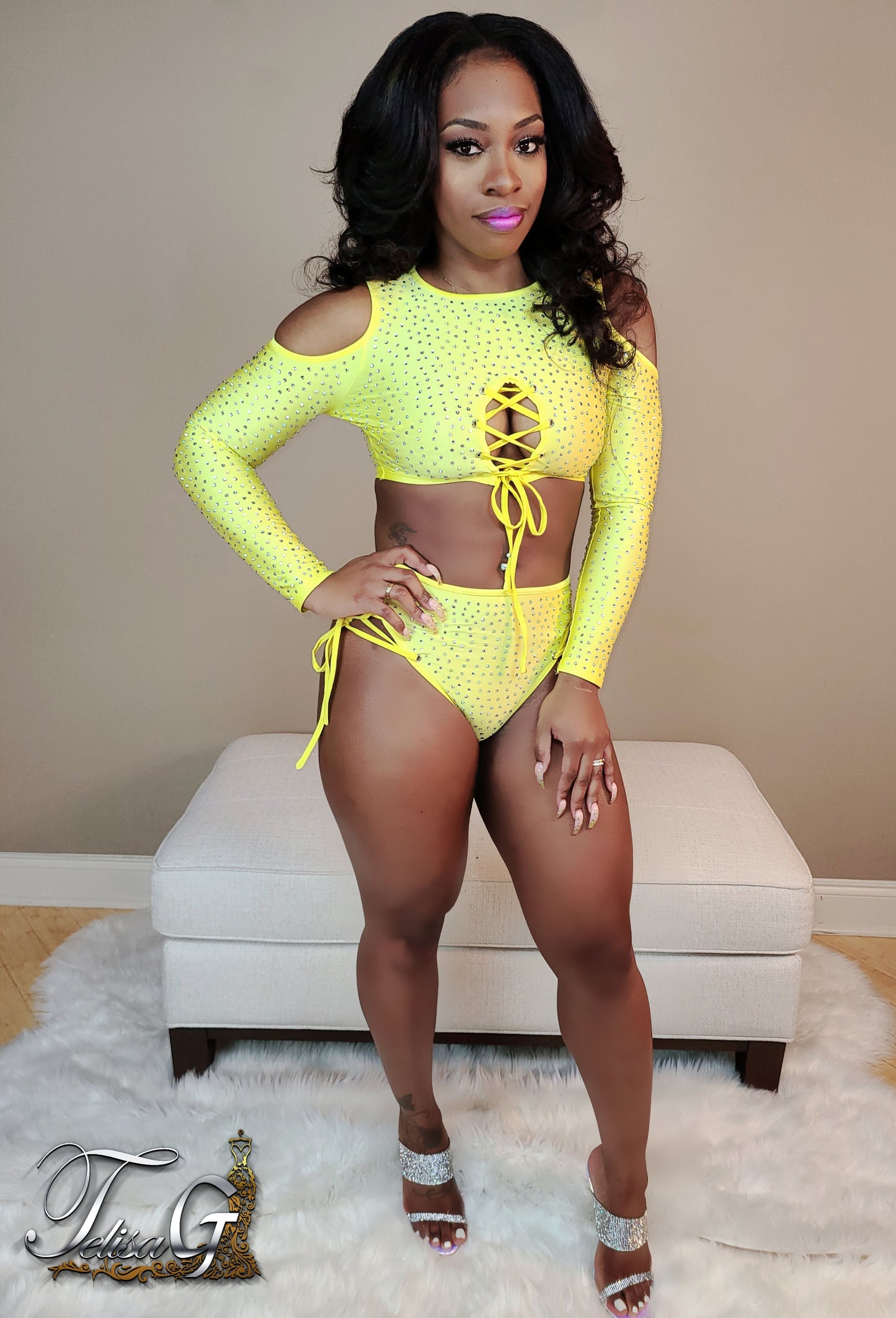 Emma Crystal Swim Set - Bottoms Only