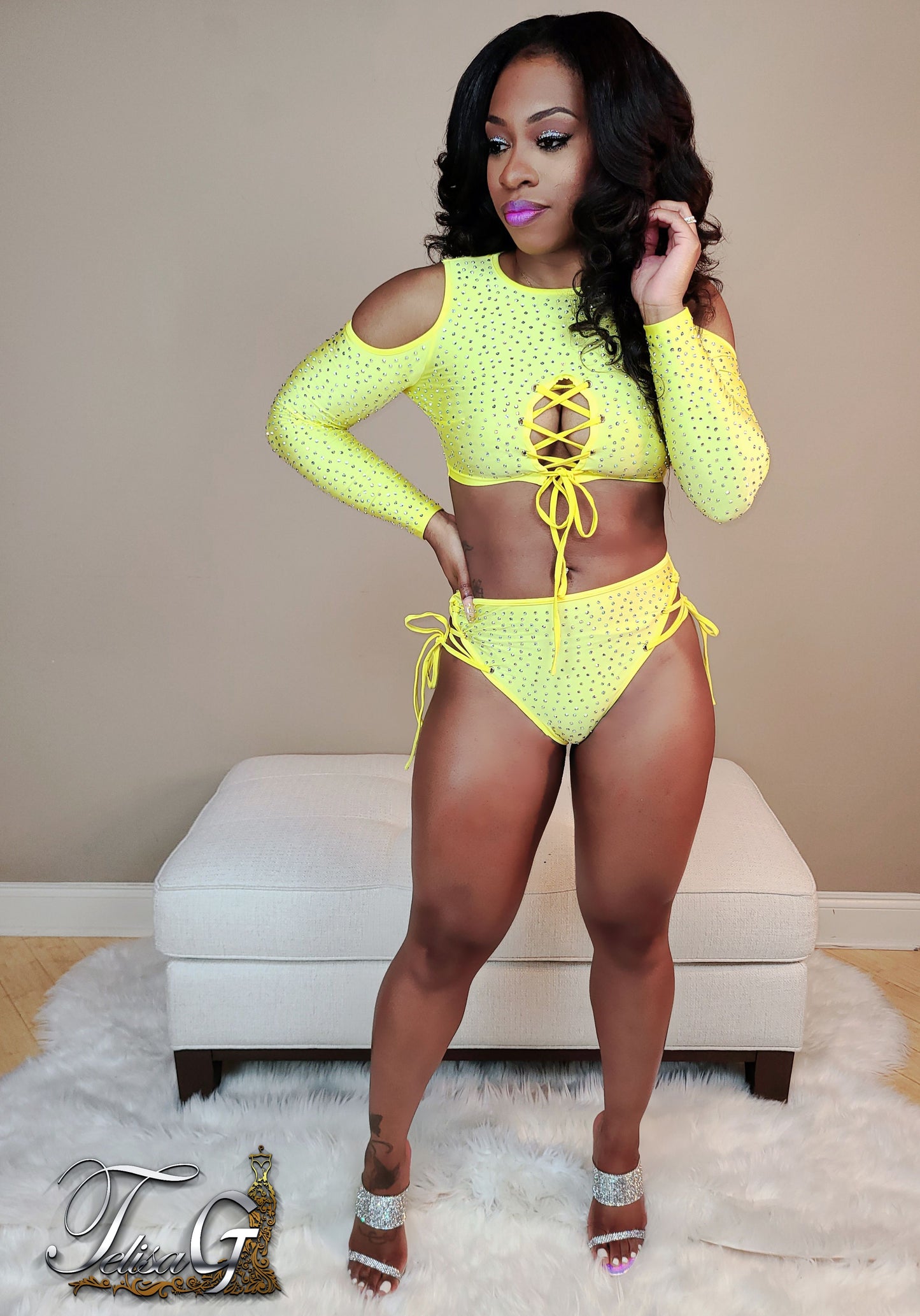 Emma Crystal Swim Set - Bottoms Only