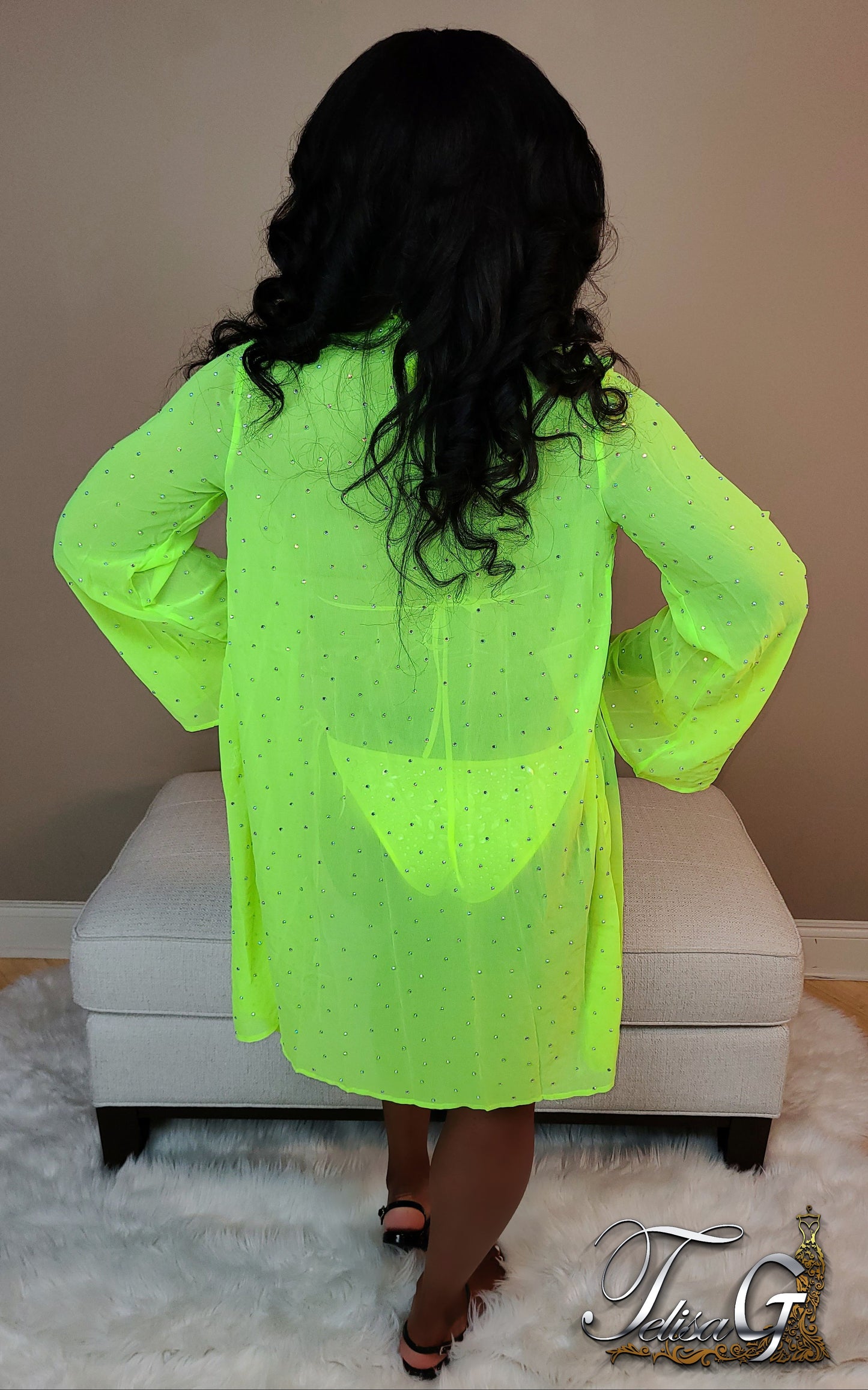 Jade Crystal Swim Set - (Black,Green,White)