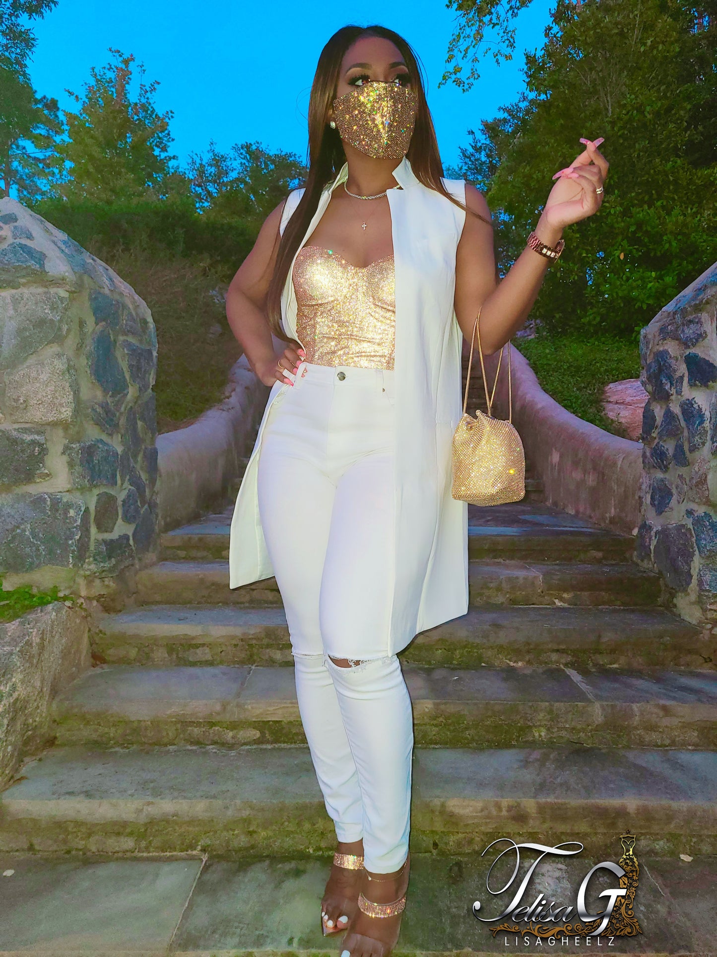 Dior Diamond Bustier - Gold