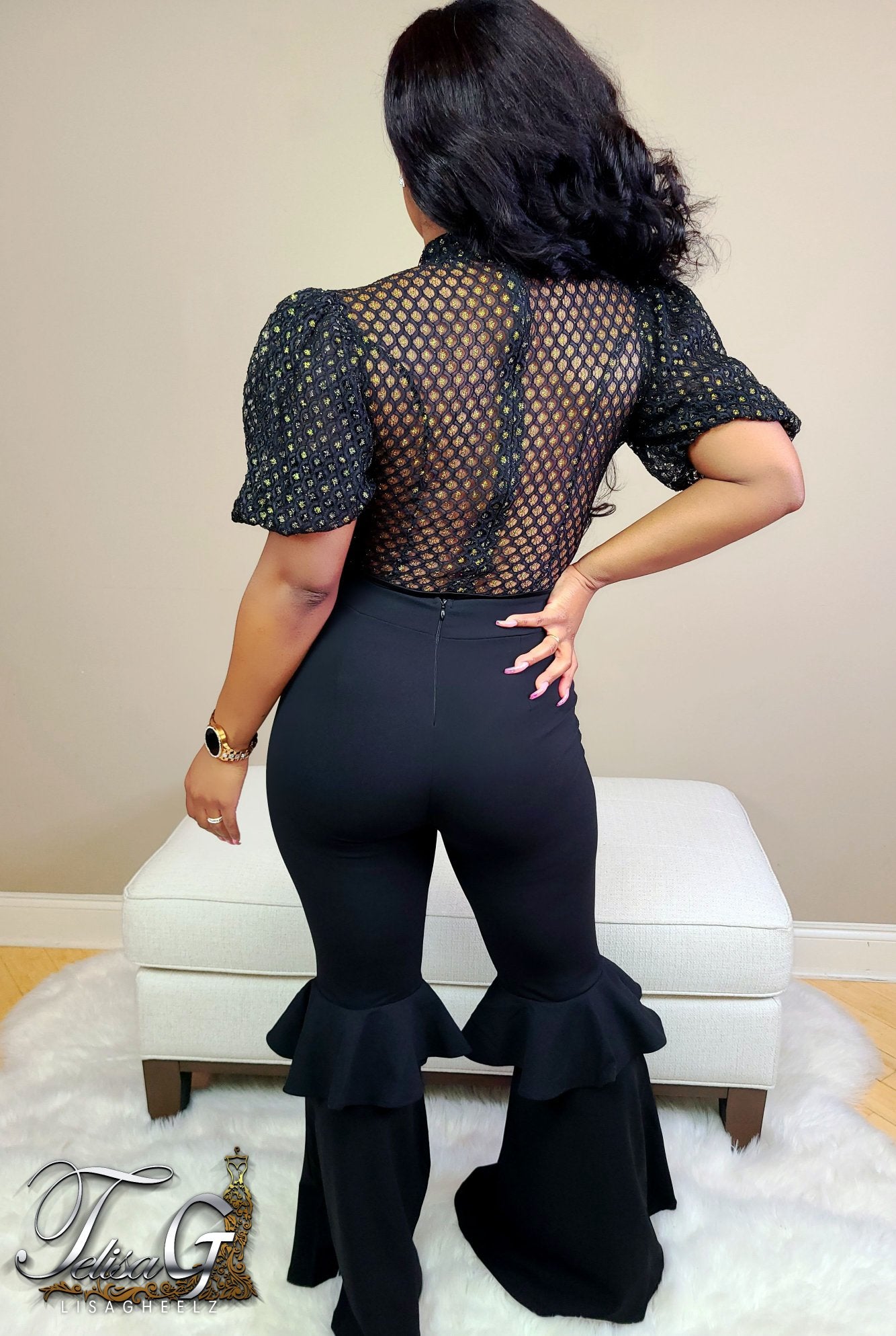 Carmel Mesh Top - Black