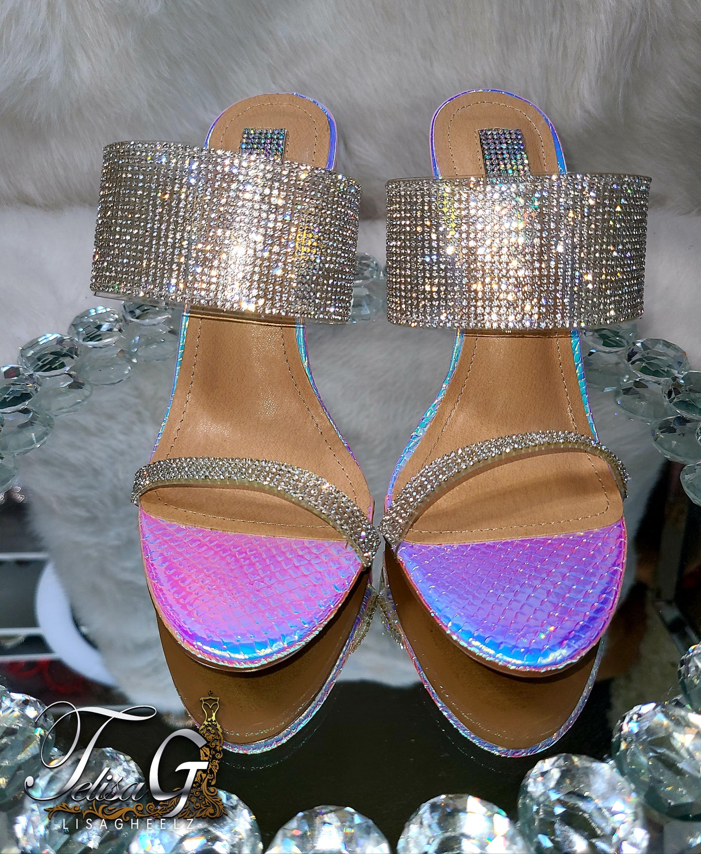 Rainbow Crystal Heels