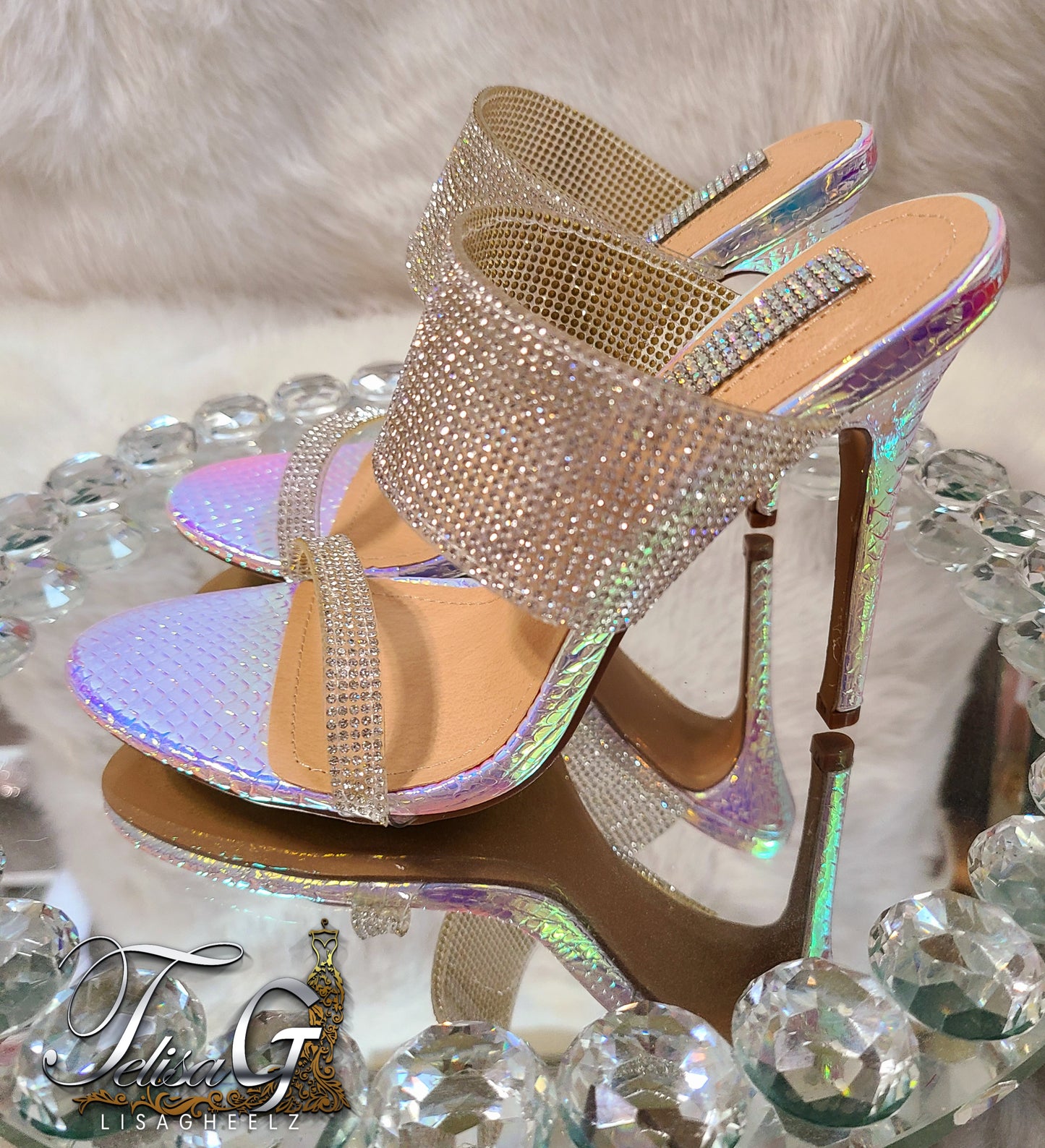 Rainbow Crystal Heels