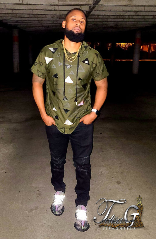 Triangle Diamond Pullover(Hunter Green)