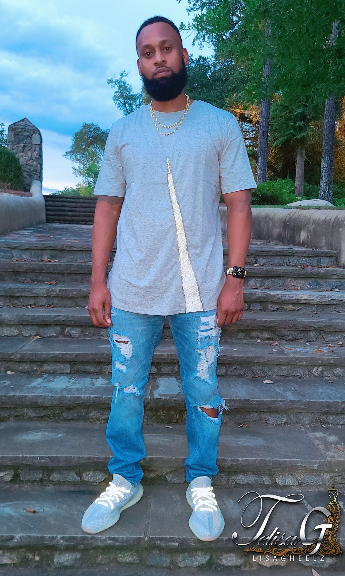 LG Ripped Jeans (Light Blue)