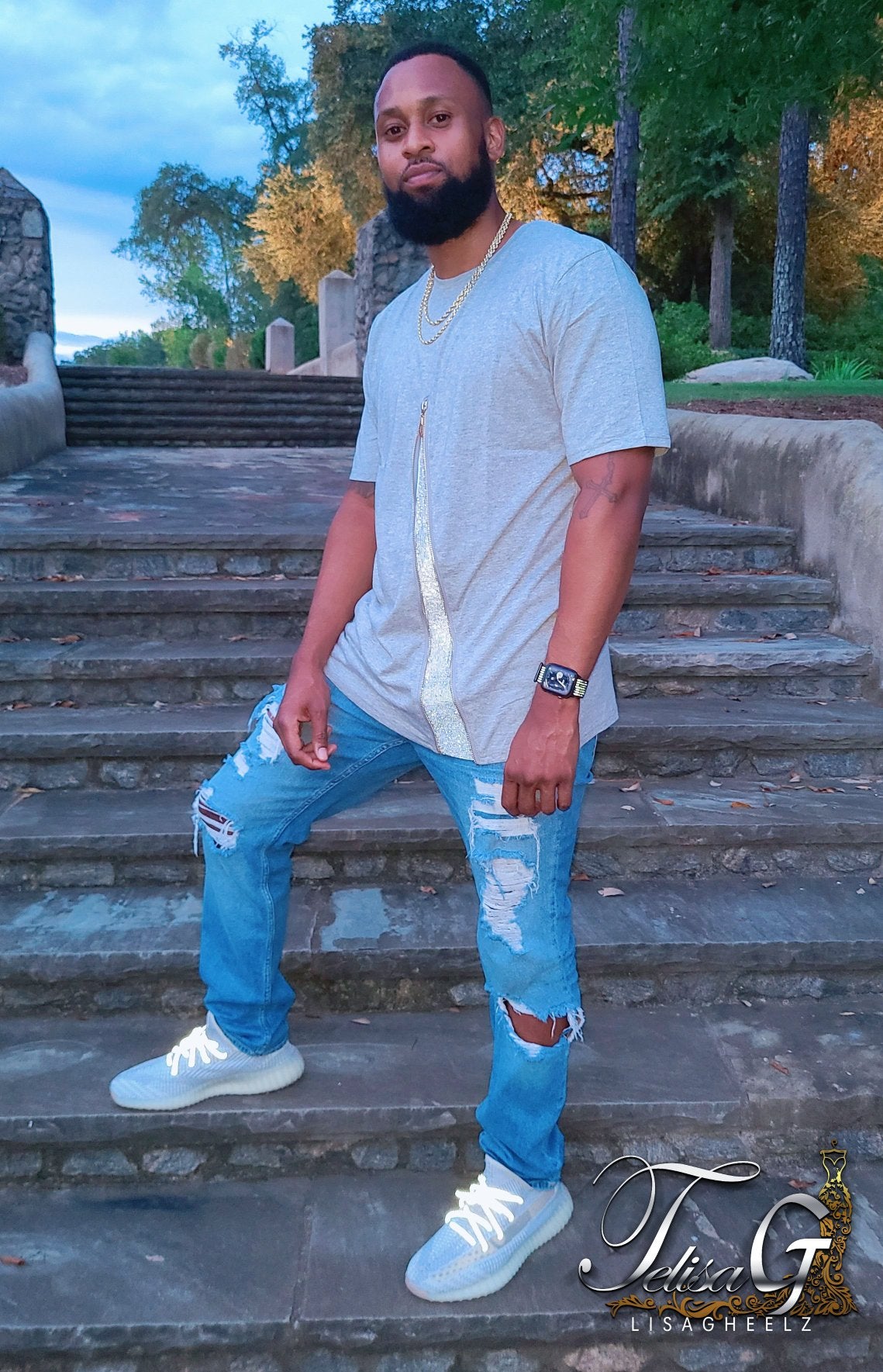 LG Ripped Jeans (Light Blue)