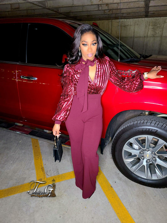 Divine Wine Jumpsuit