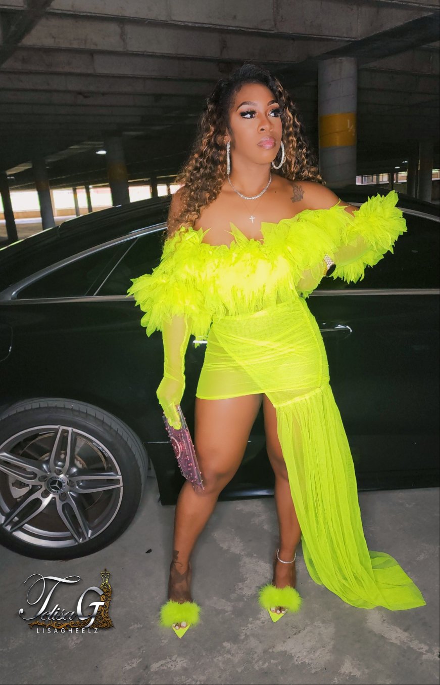 Diced Dress Set