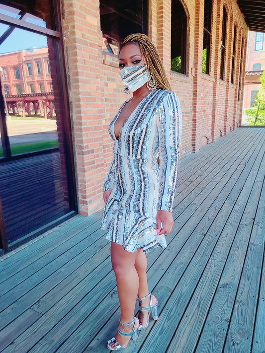 Sequin City Dress