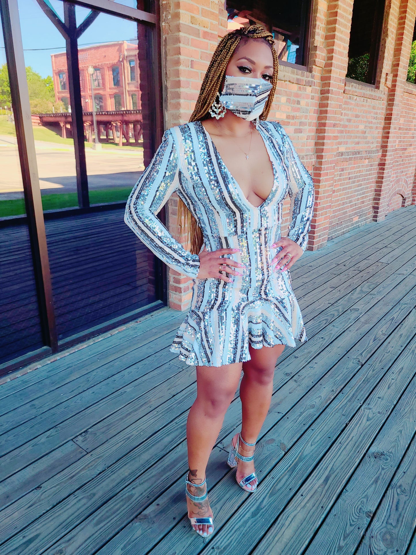 Sequin City Dress