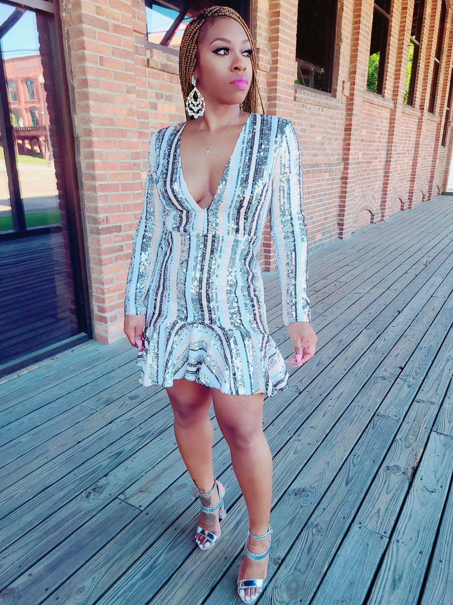 Sequin City Dress