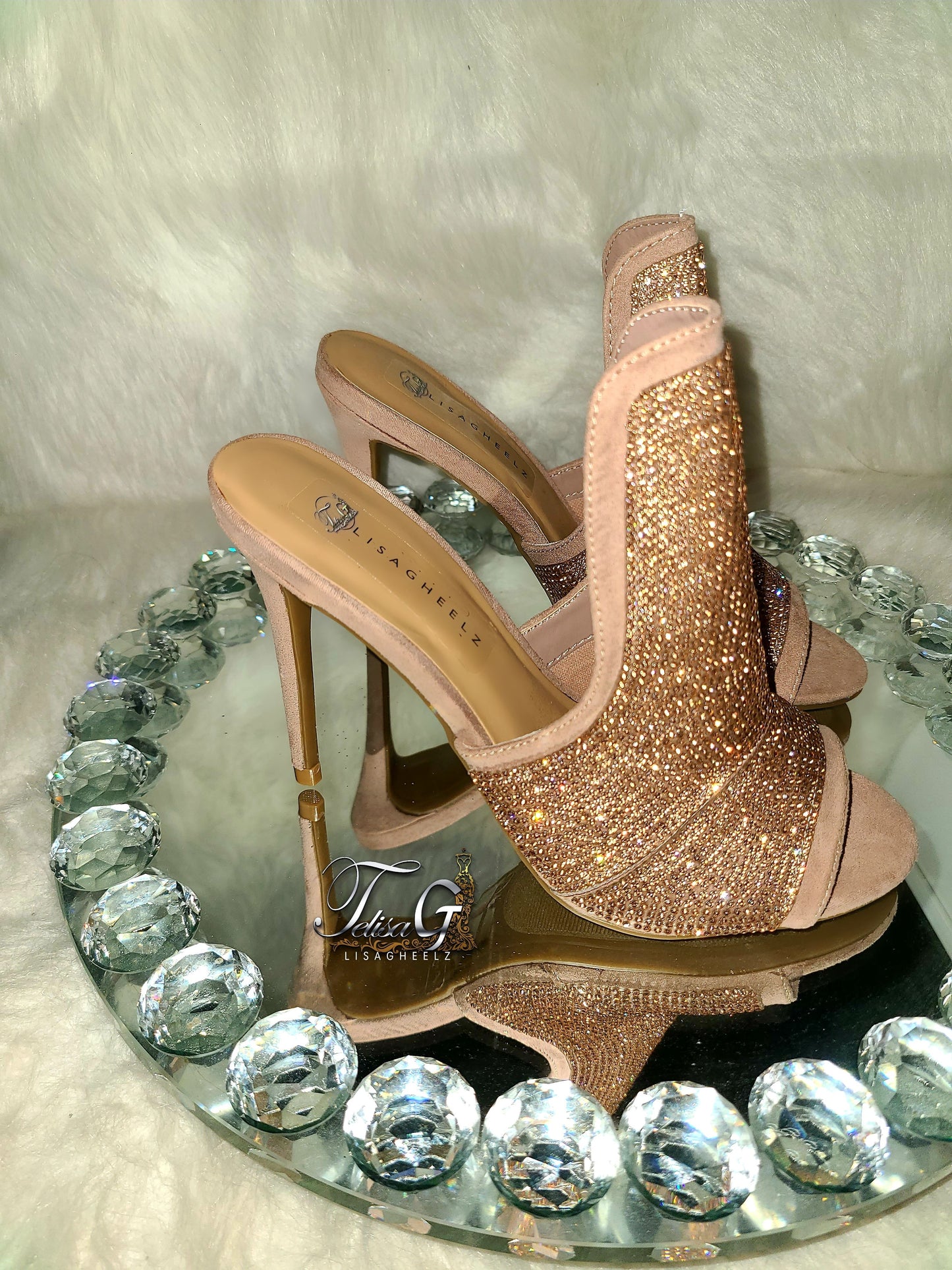 Brandy Diamond Heels-Gold