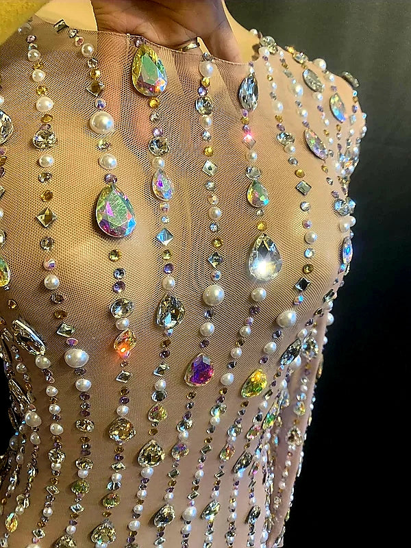 Diana covered in Diamonds - Nude