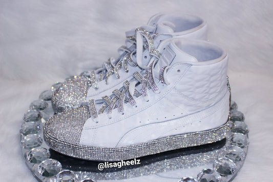 Kasey Grey Rhinestone Sneakers