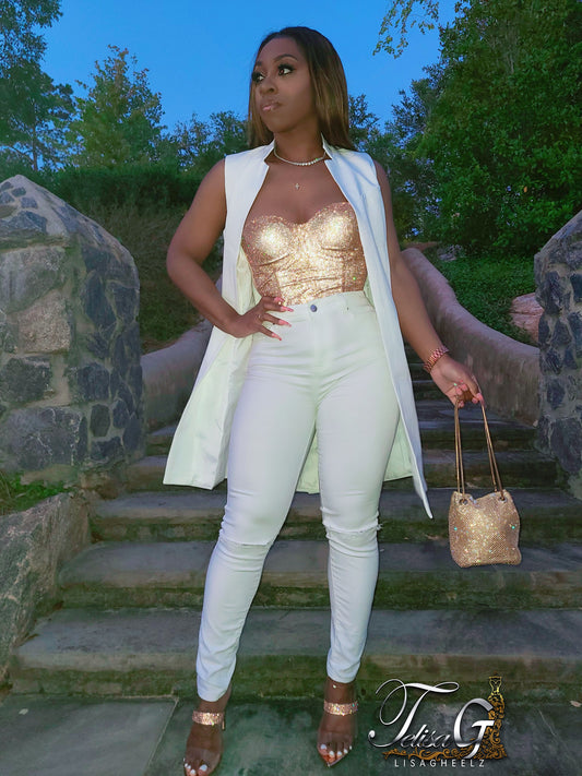 Dior Diamond Bustier - Gold