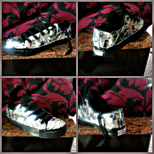 Ellie Mirror Glass Sneakers